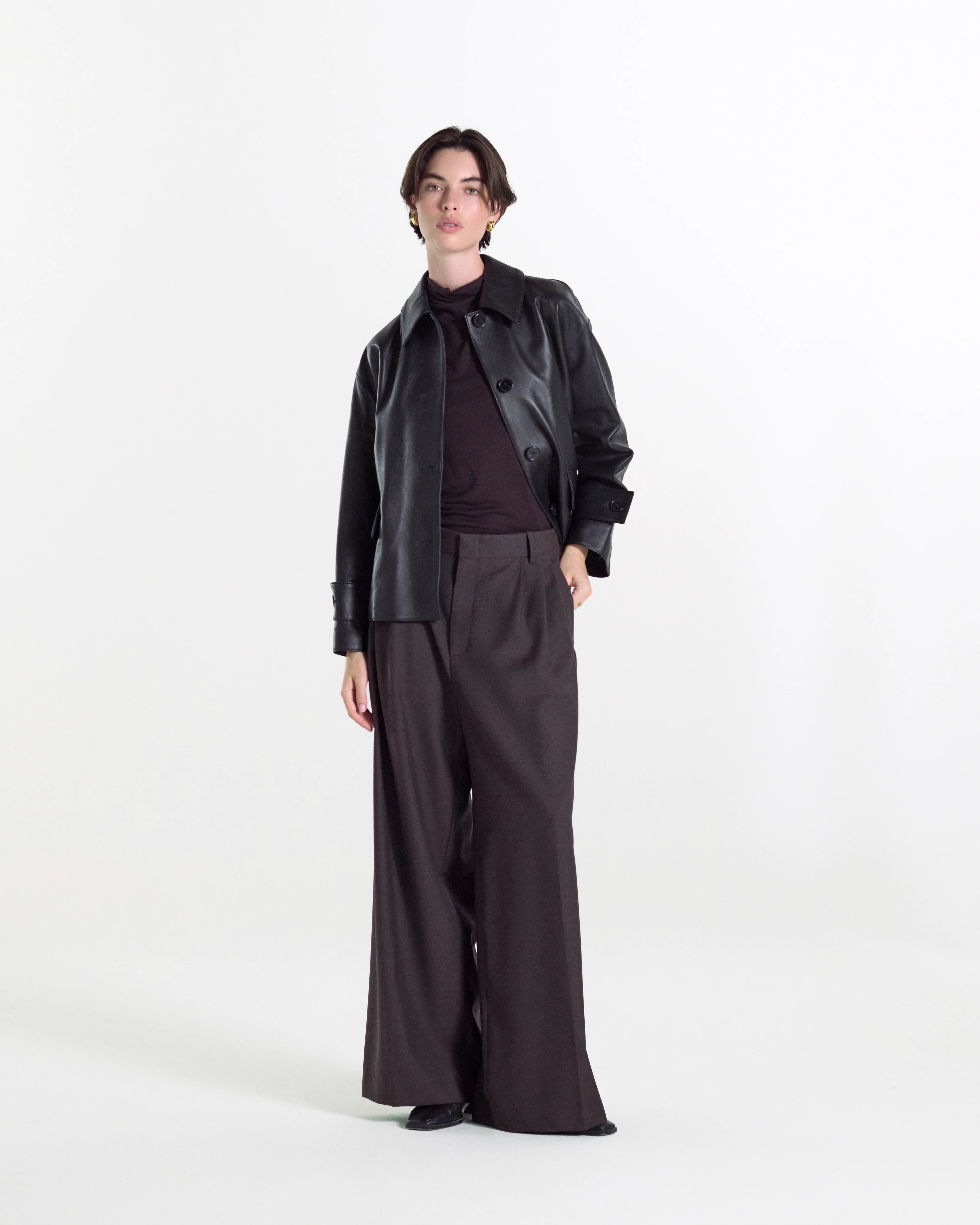 Humbie Slim Leather Jacket - Image 3