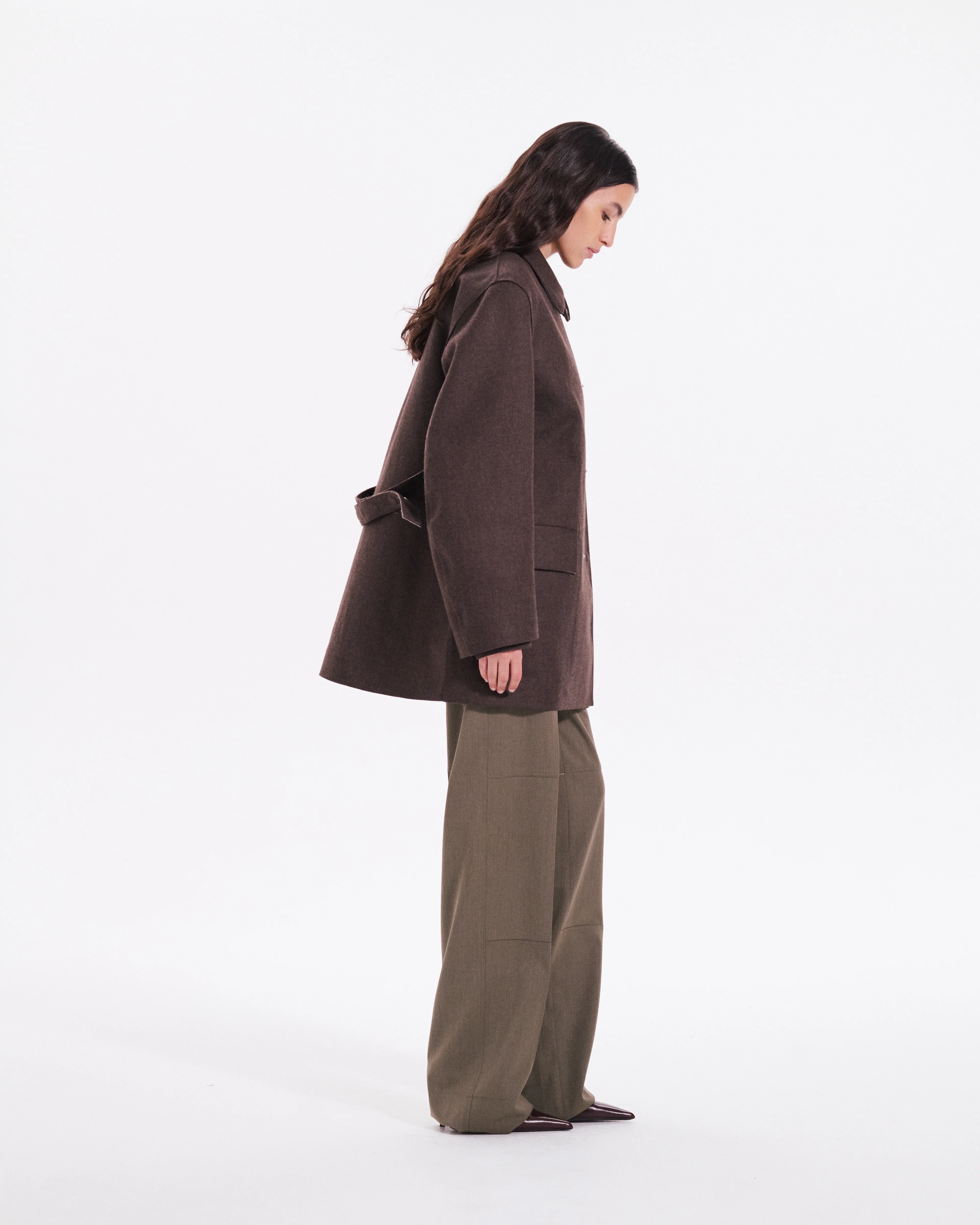 Double Faced Caban Coat - Image 4