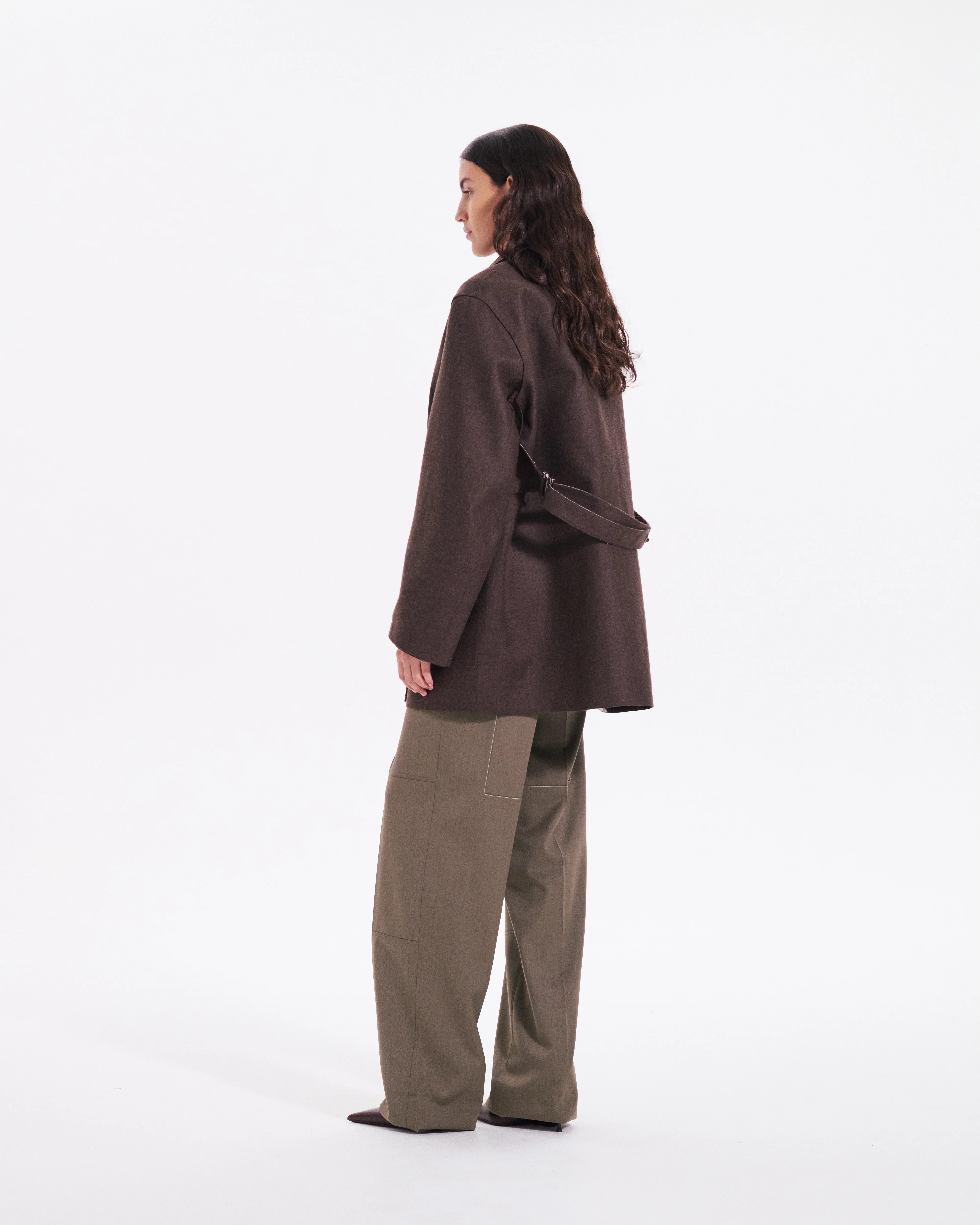 Double Faced Caban Coat - Image 6