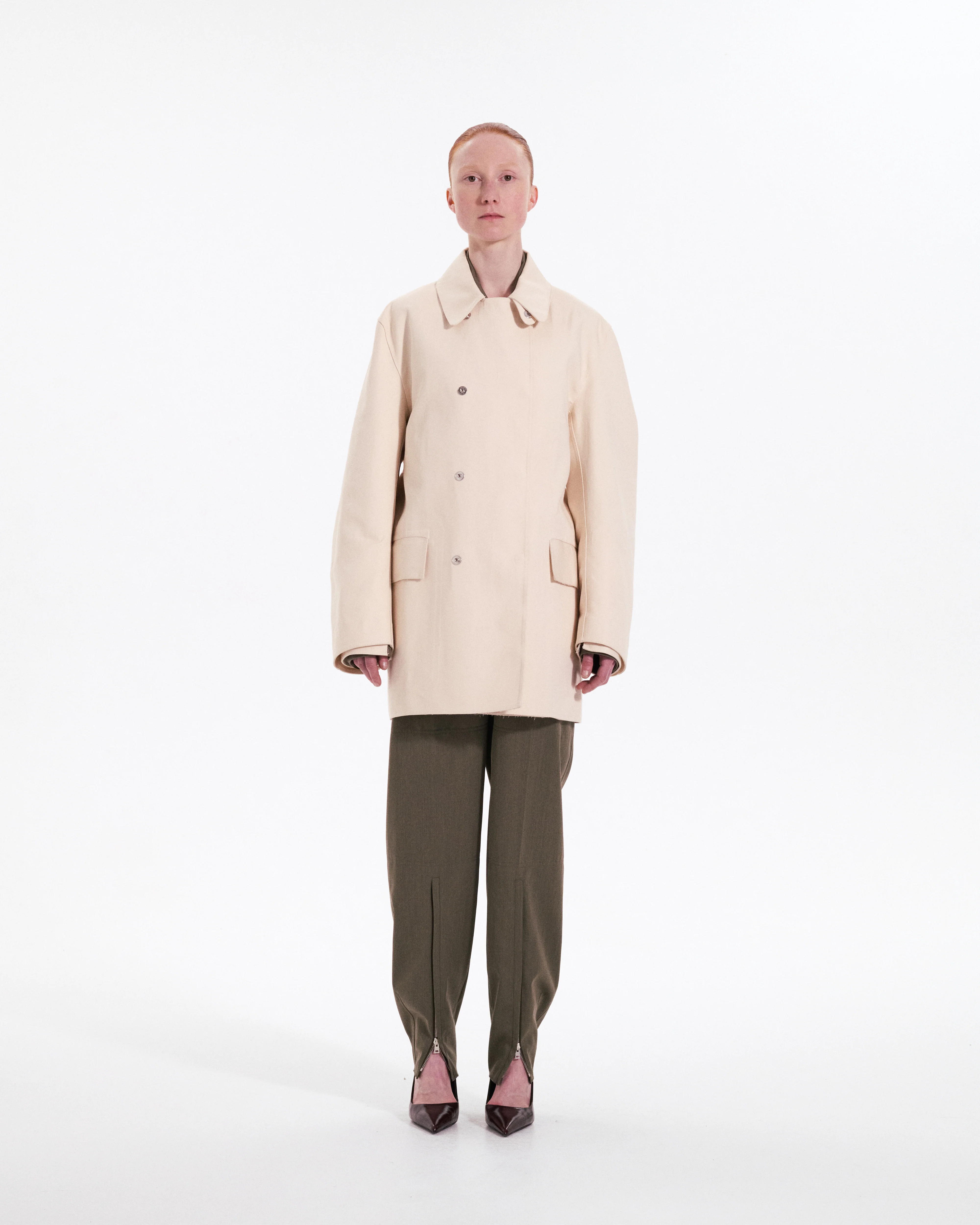 Double Faced Caban Coat - Image 3