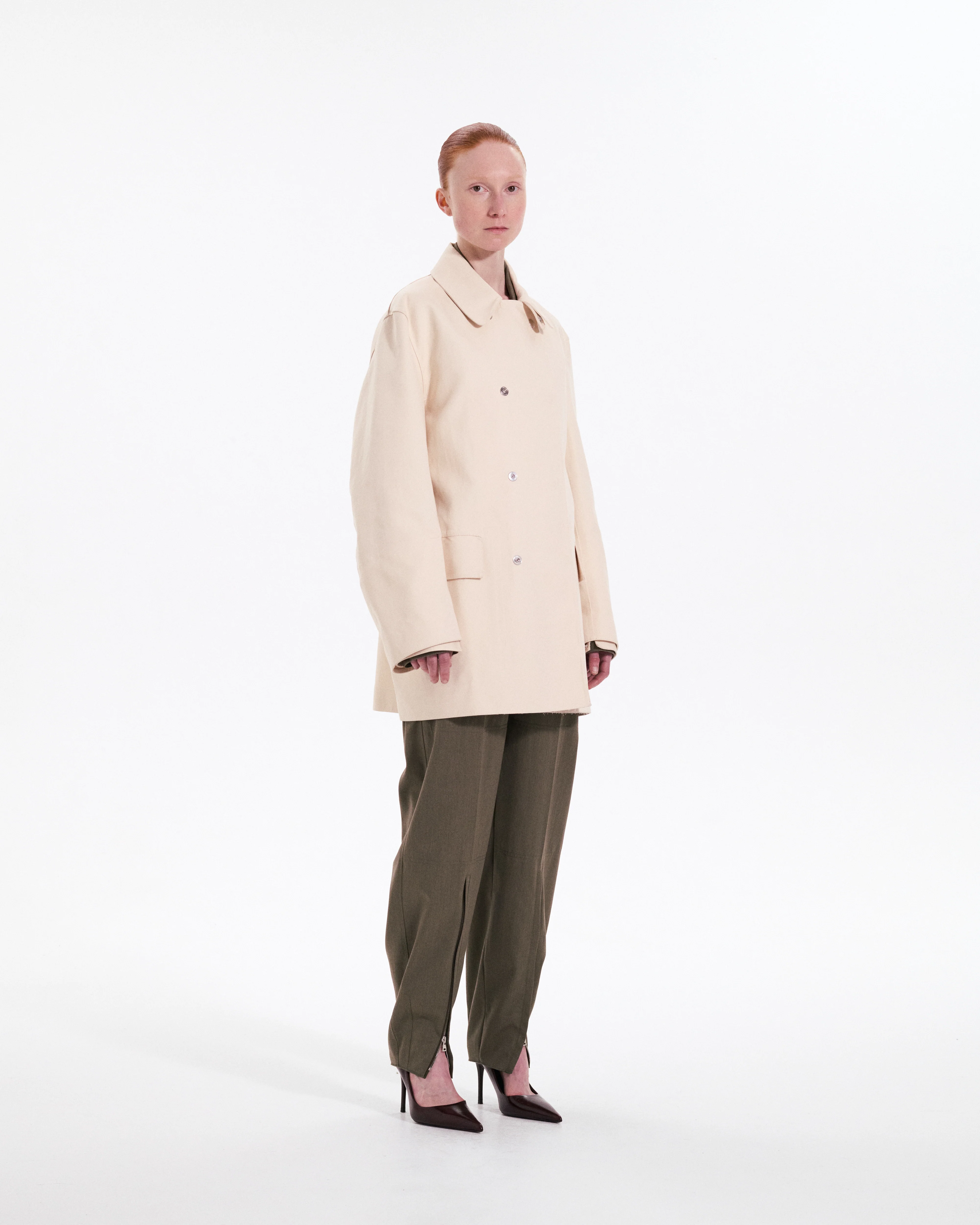 Double Faced Caban Coat - Image 5