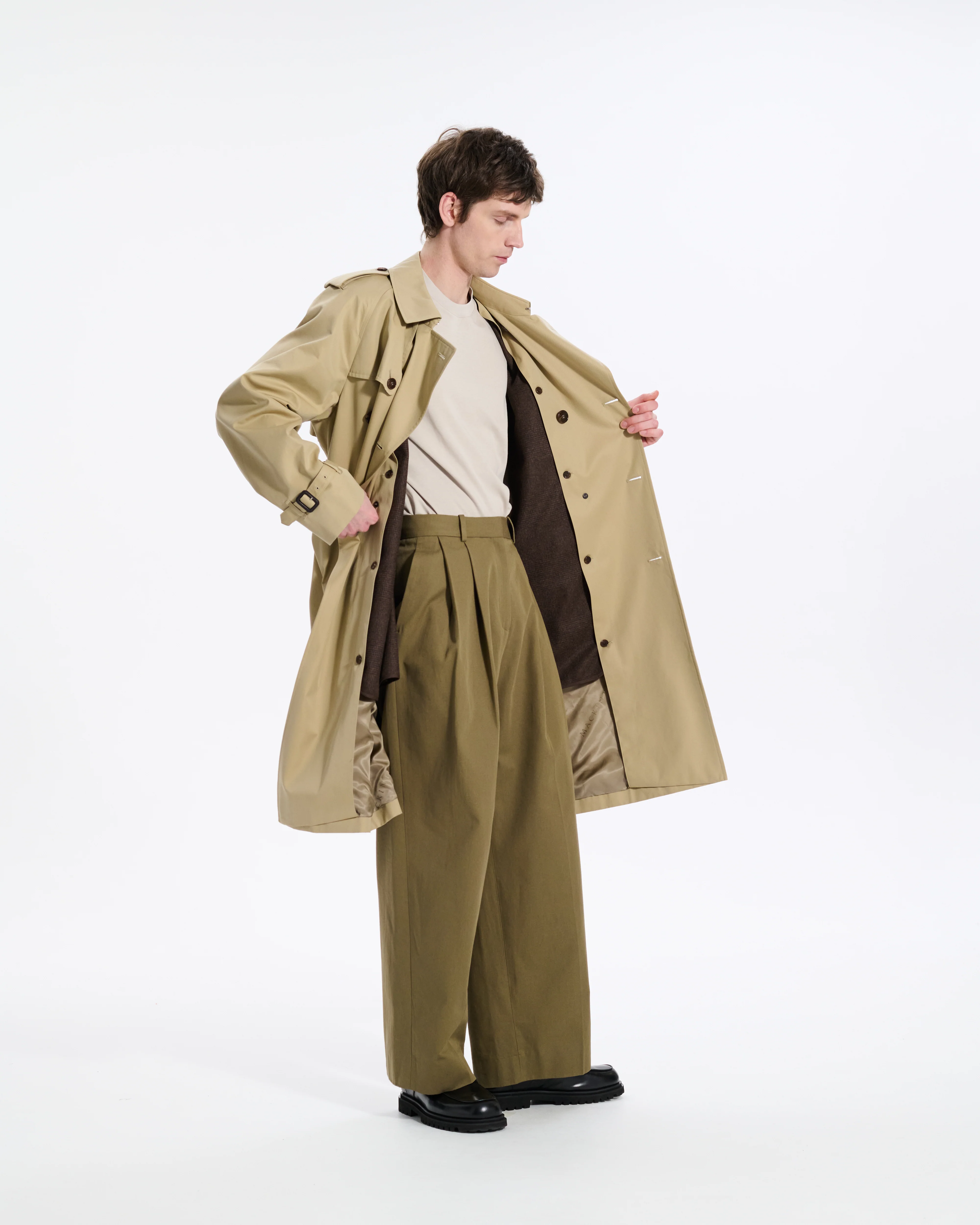 Blanefield Gabardine Double Breasted Trench Coat - Image 3