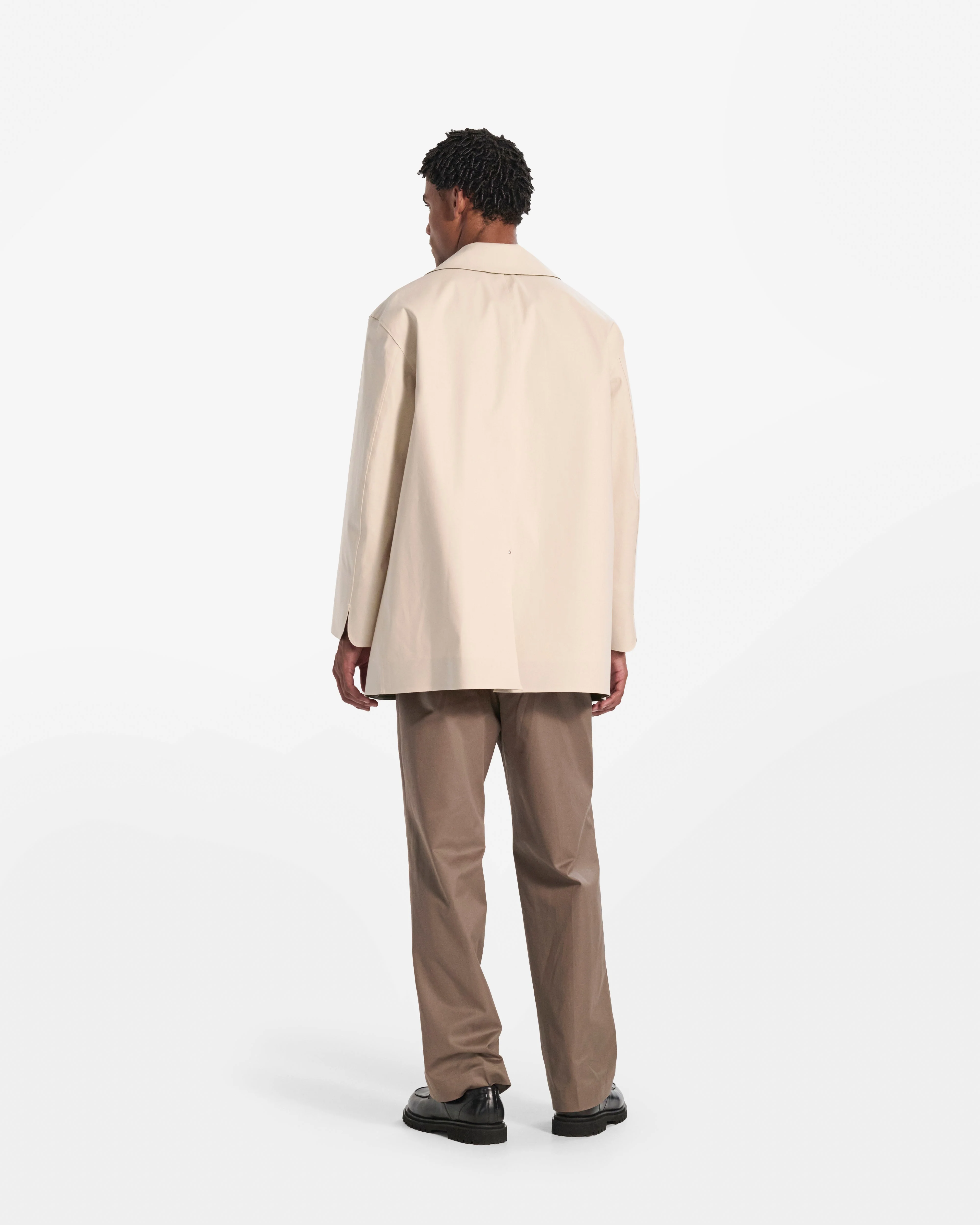 Canonbie Rubberised Double Breasted Coat - Image 4