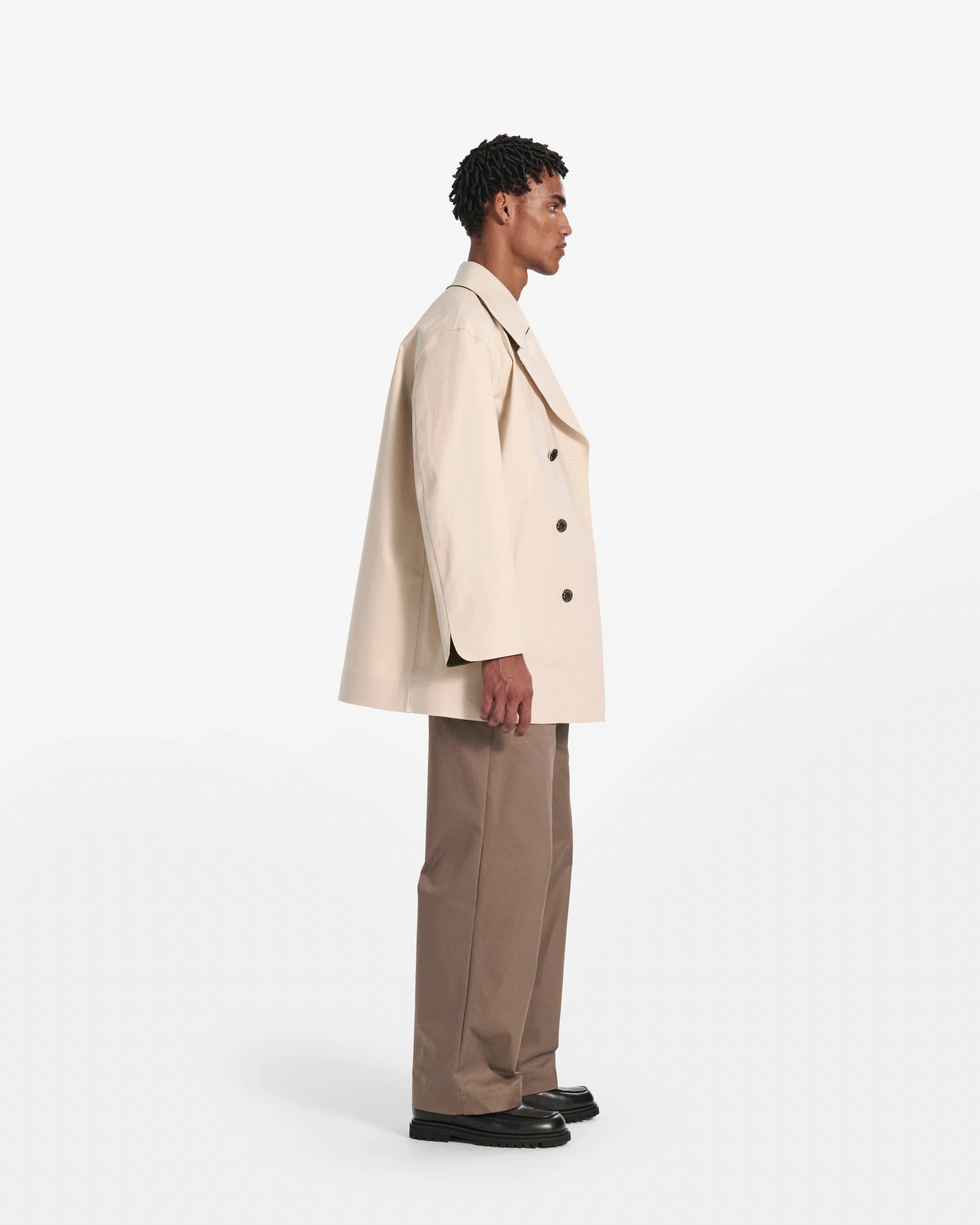 Canonbie Rubberised Double Breasted Coat - Image 5