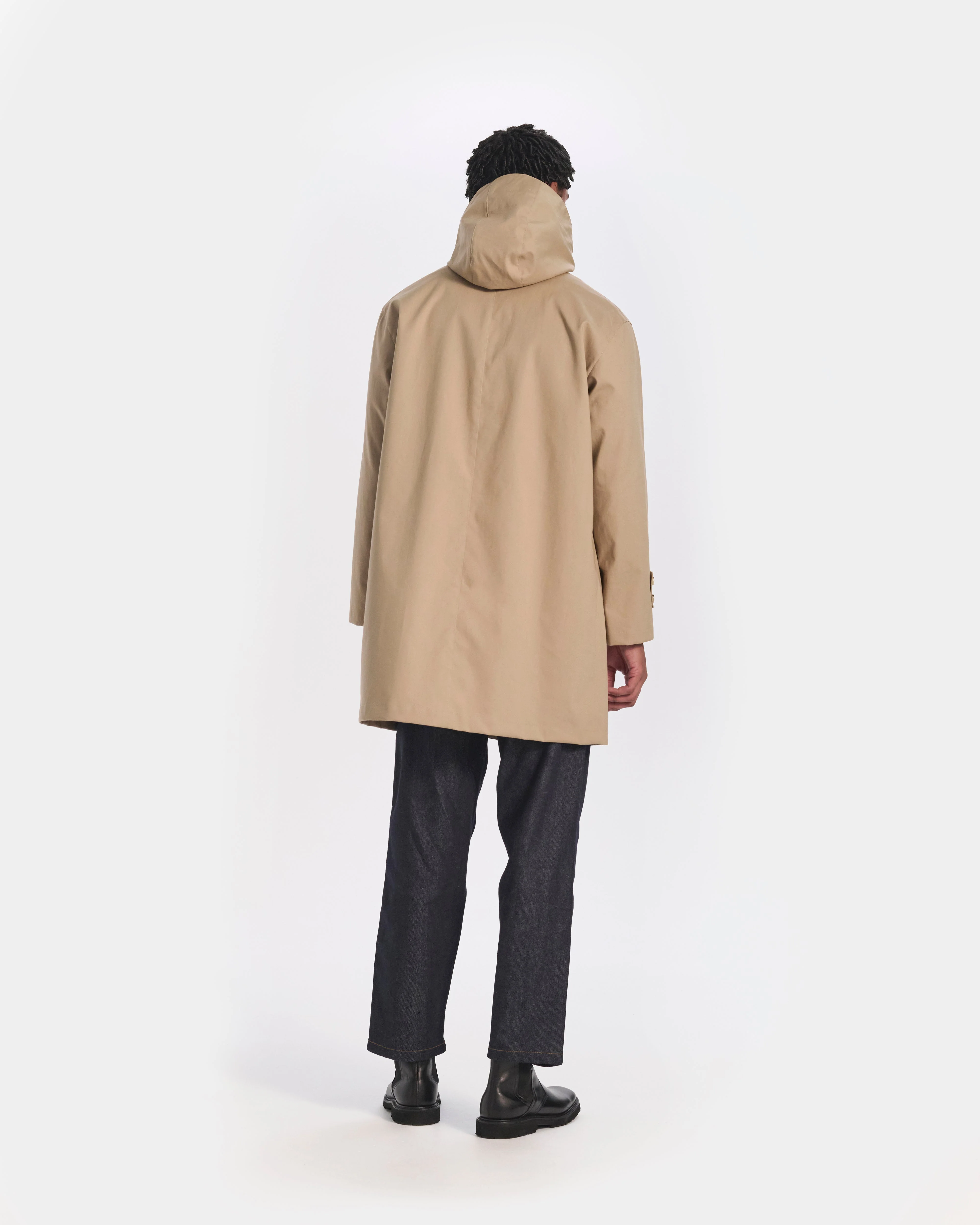Humbie Raintec Mid Length Hooded Coat - Image 4
