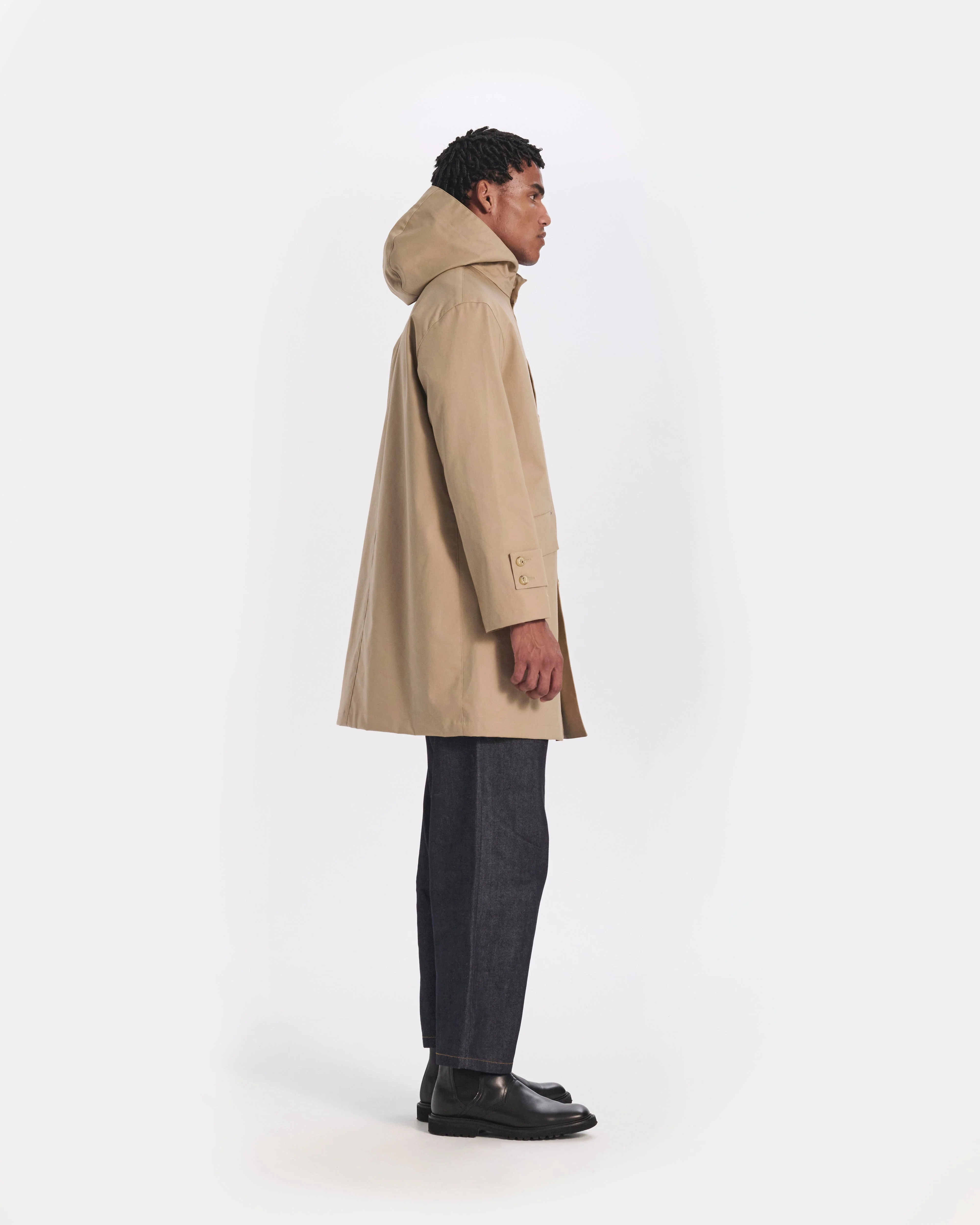 Humbie Raintec Mid Length Hooded Coat - Image 5