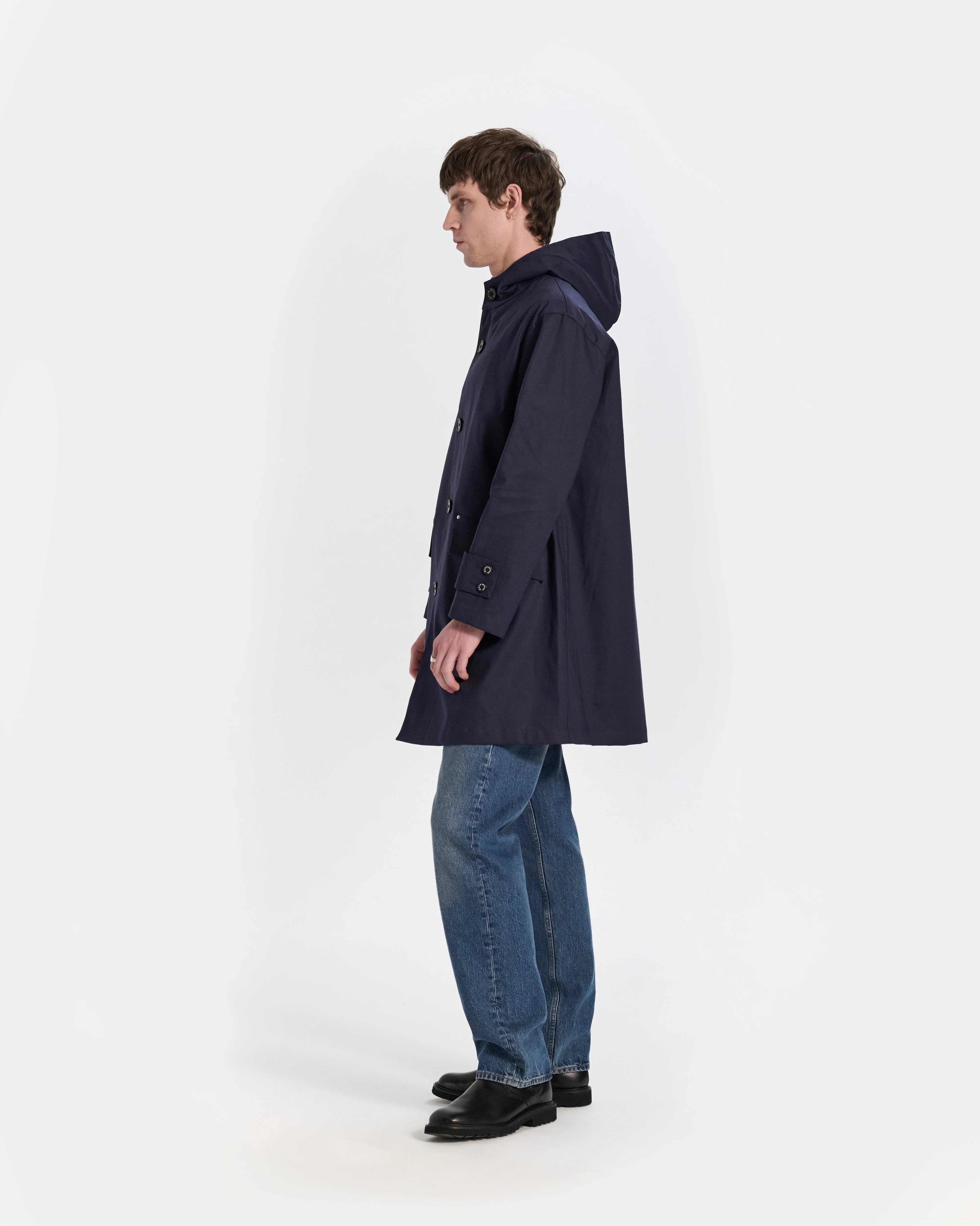 Humbie Raintec Mid Length Hooded Coat - Image 5