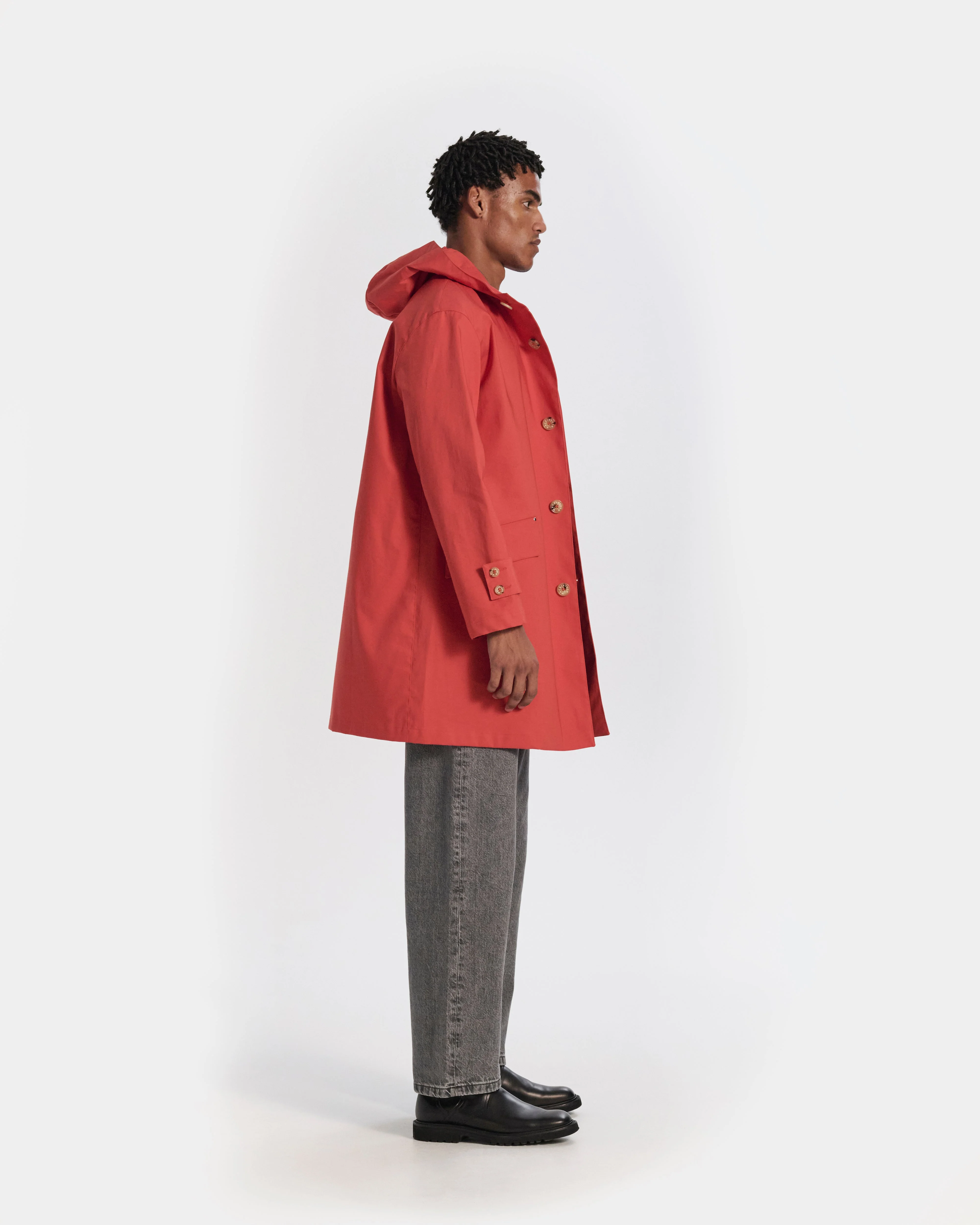 Humbie Raintec Mid Length Hooded Coat - Image 5