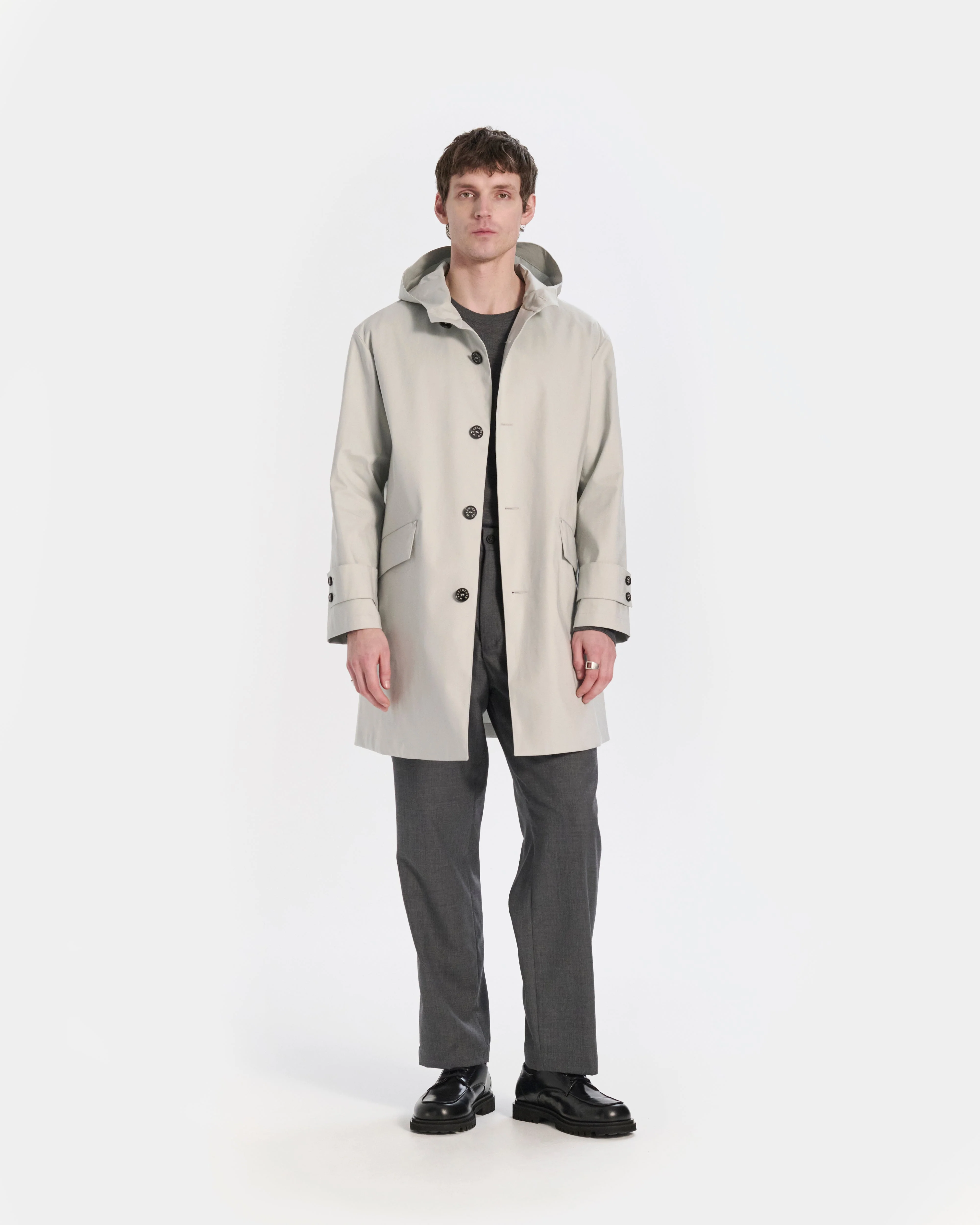 Humbie Raintec Mid Length Hooded Coat - Image 3
