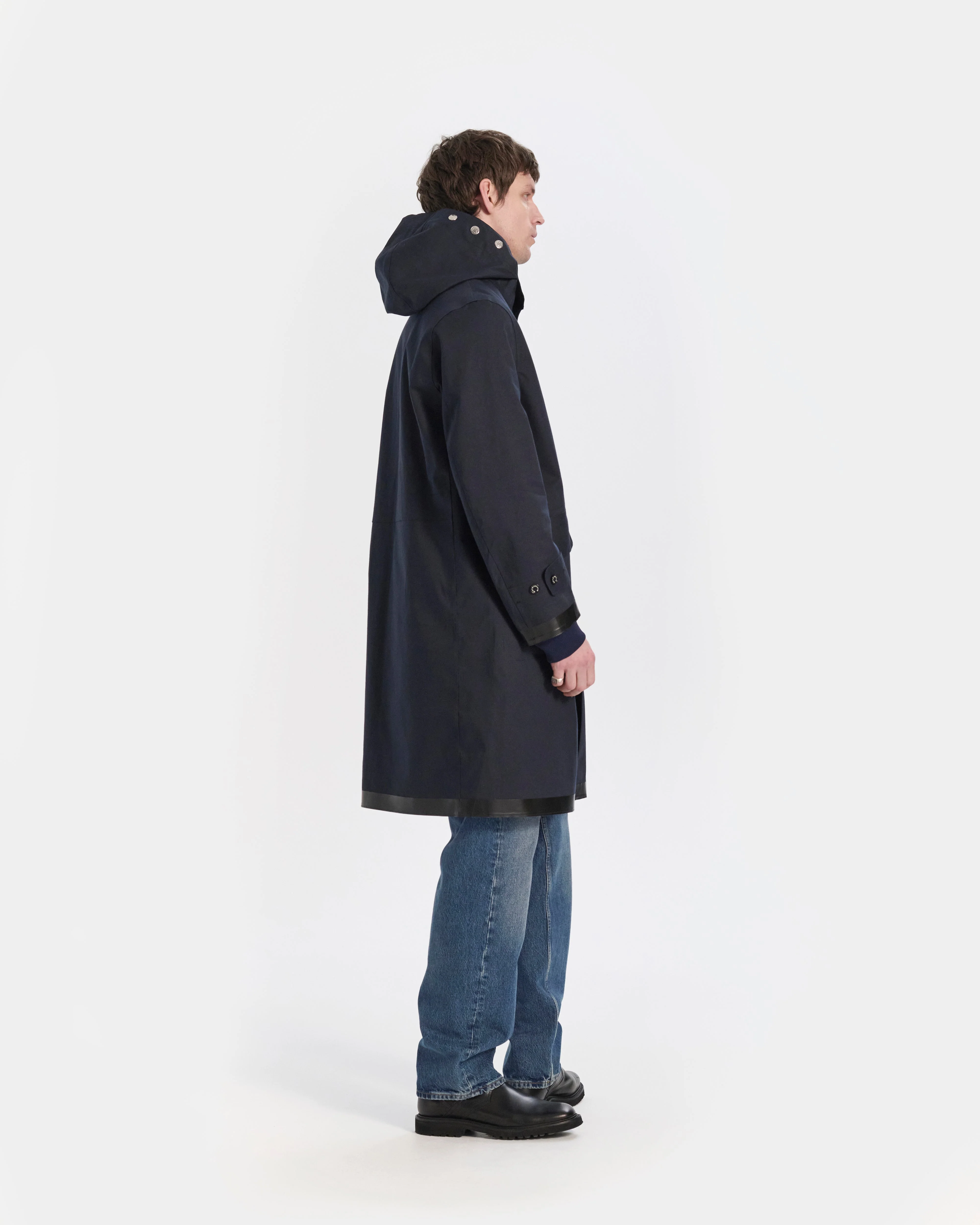 Kirkton Rubberised Hooded 3/4 Length Coat - Image 3