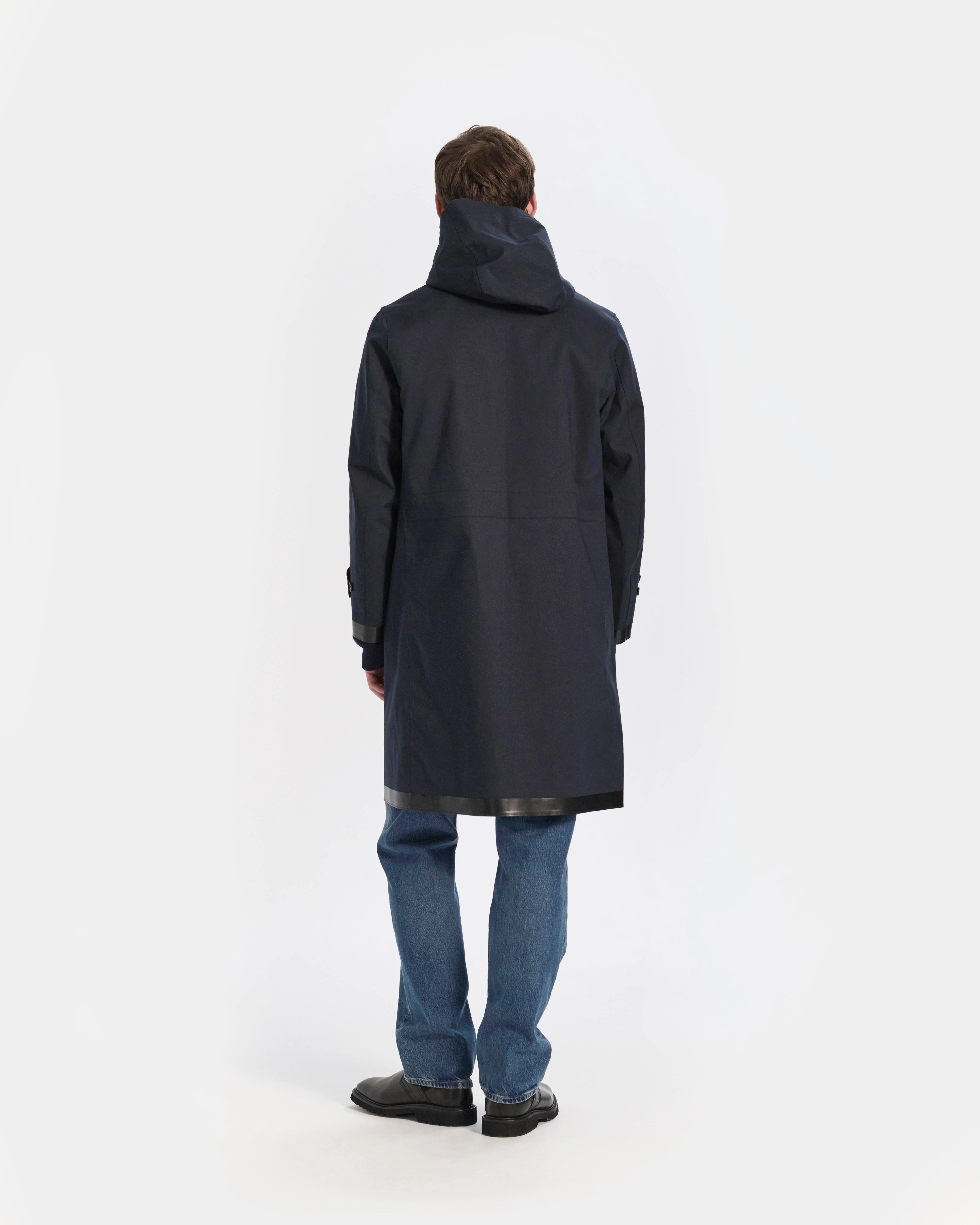 Kirkton Rubberised Hooded 3/4 Length Coat - Image 4