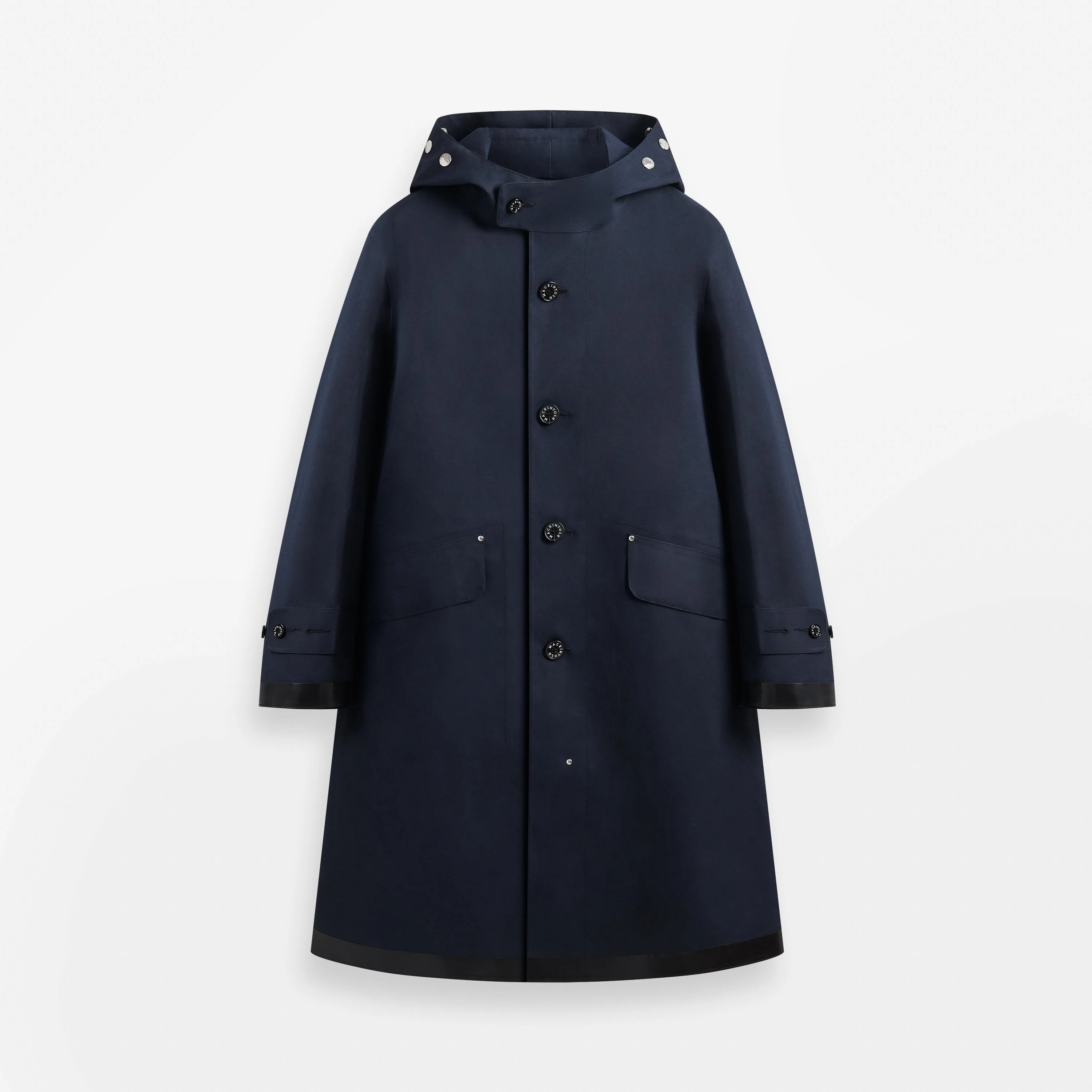 Kirkton Rubberised Hooded 3/4 Length Coat - Image 5