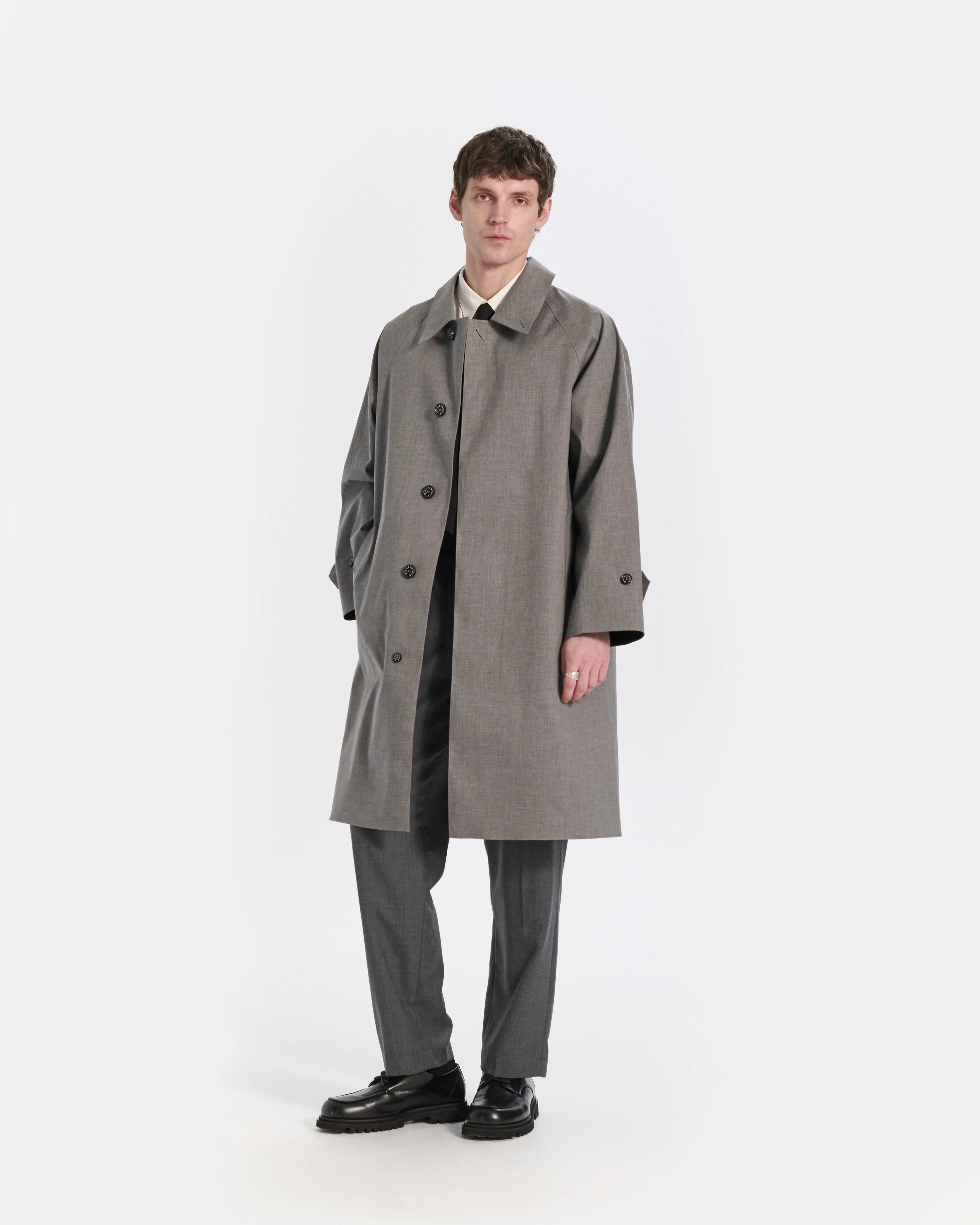 Lauder Rubberised 3/4 Length Oversized Coat - Image 3