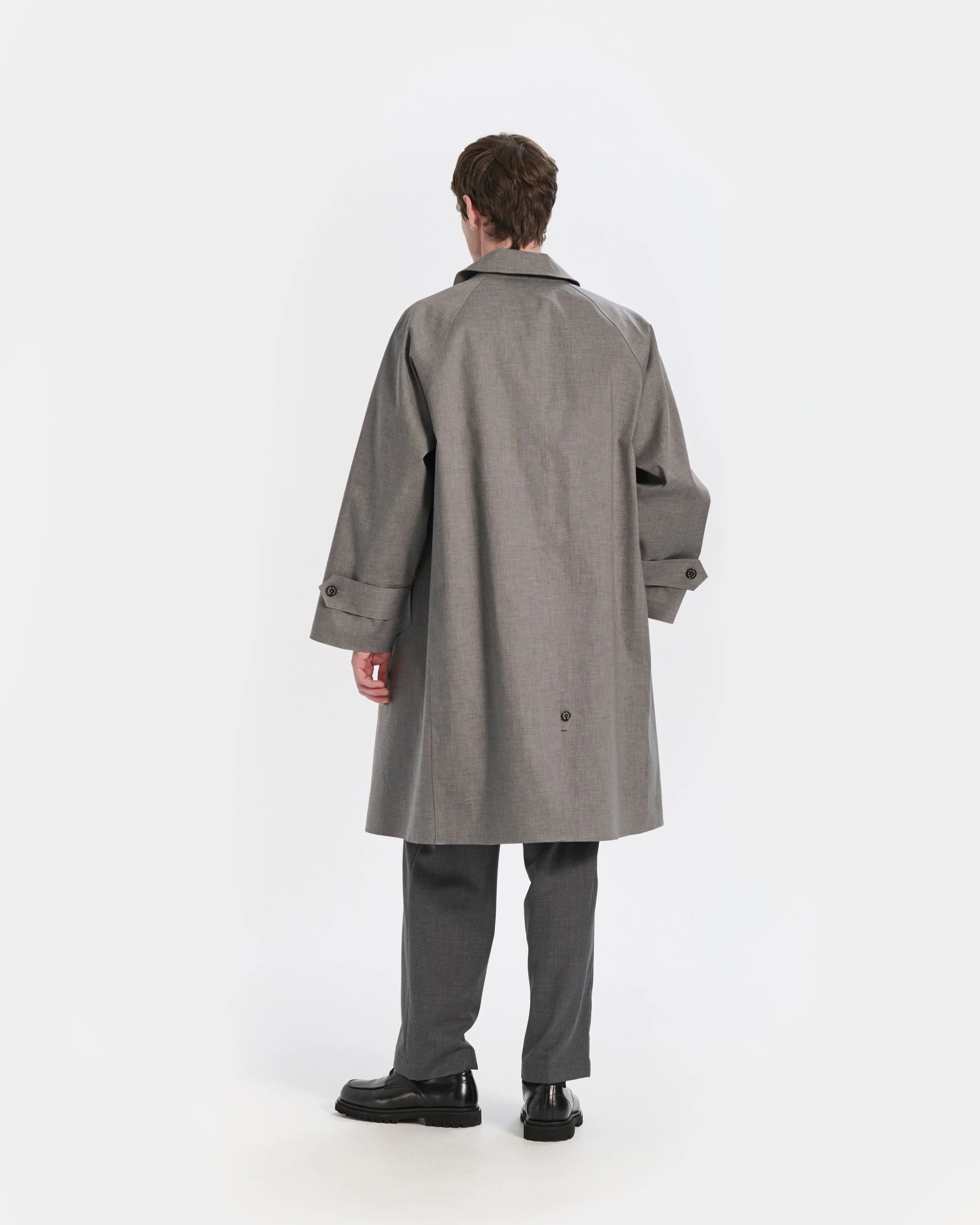 Lauder Rubberised 3/4 Length Oversized Coat - Image 4