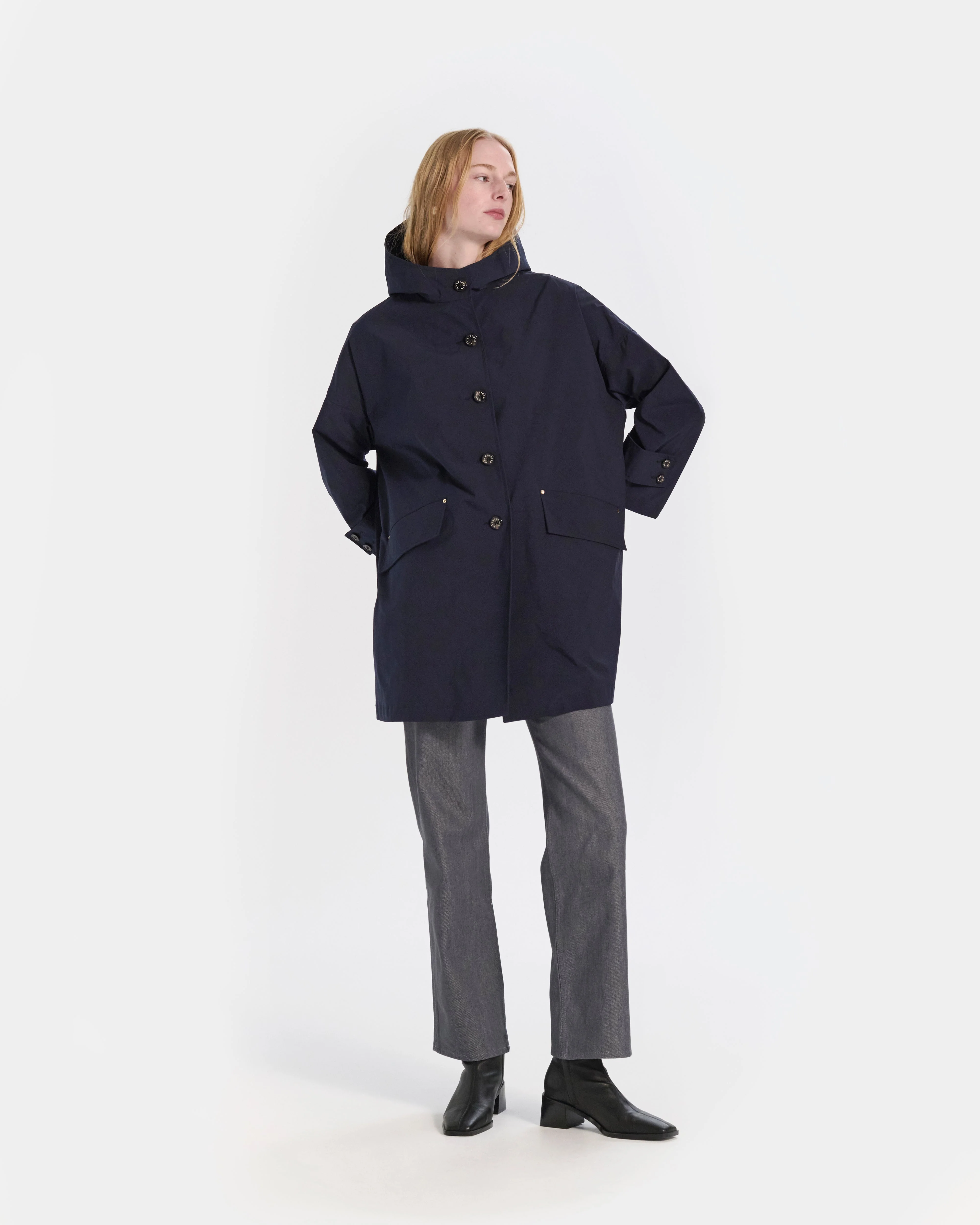 Humbie Hooded Short Coat - Image 3