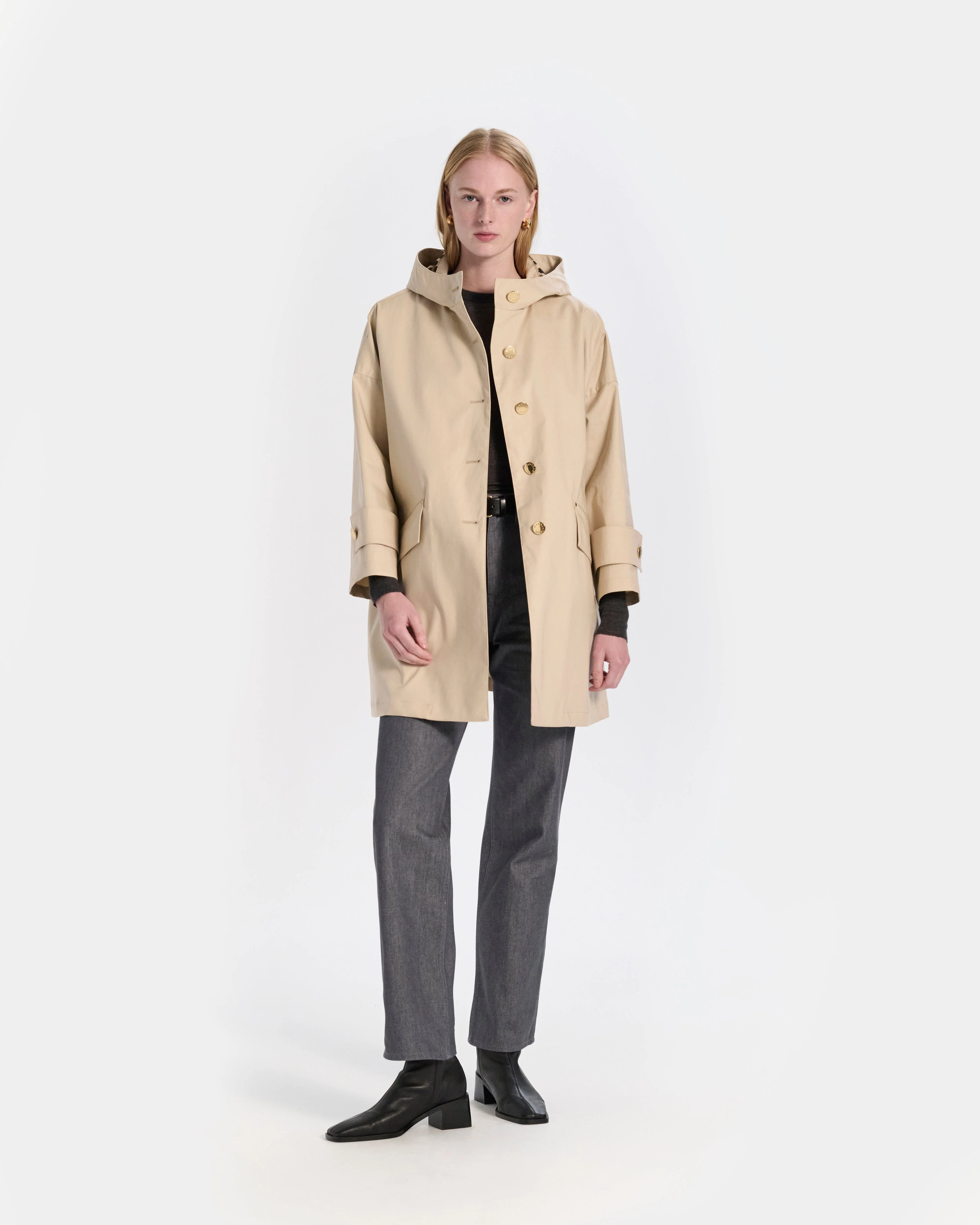 Humbie Raintec Hooded Short Coat - Image 6